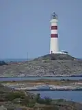 Oksøy Lighthouse off Kristiansand in Agder County