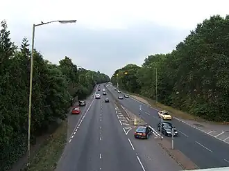 A309 from footbridge near Hinchley Wood - geograph.org.uk - 39482.jpg