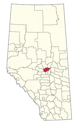 Location within Alberta