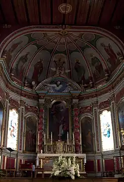 Interior of the church