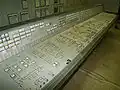 Control panel in the control room of the plant
