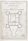 Map of fort, 1746