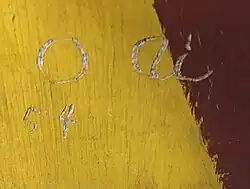 Etched signature 'O ai' (1954)