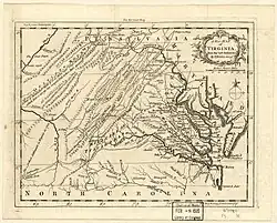 A new map of Virginia from the best authorities, 1761