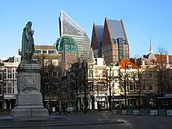 Hoftoren (centre) seen from Plein square