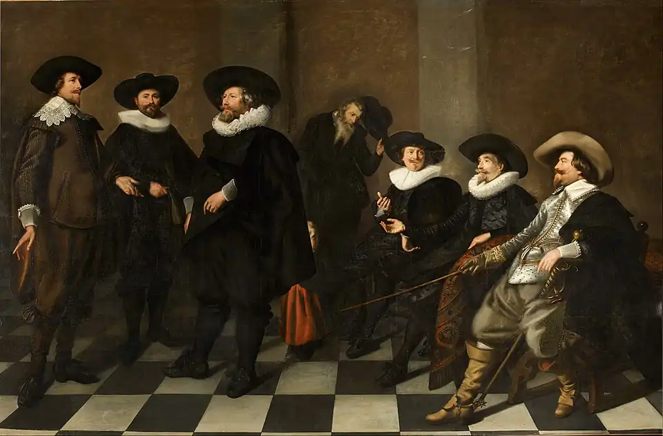 Abraham de Vries, Regents of the Burgerweeshuis orphanage in Amsterdam, 1633