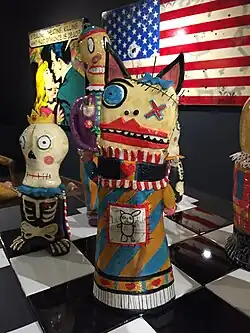 Ceramic Robots on display in London, Ontario. October 8th, 2015