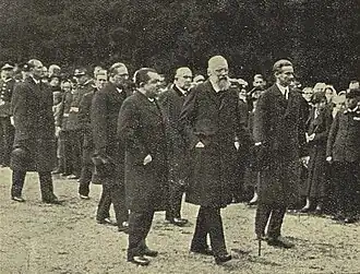 The three last Princes of the primogeniture: Adolf (l.), Johann II (m.) and Josef III (r.)