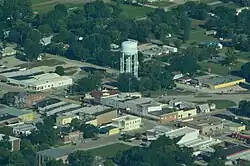 Aerial view of Osage City (2013)