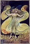 Poster Folies Bergère Danse de la serpentine, 1890