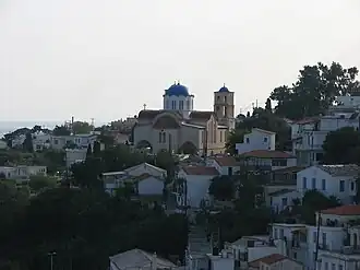 View of Agios Kirykos, Ikaria's capital