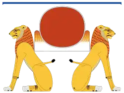 Ancient Egypt god Aker