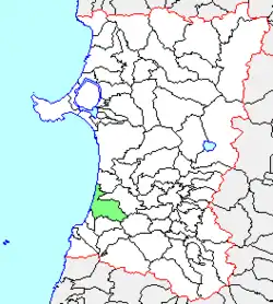 Location of Honjō in Akita Prefecture