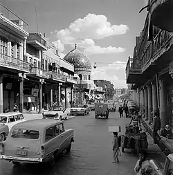 Al-Rasheed Street along with Haydar-Khana Mosque, 1961
