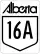 Highway 16A marker