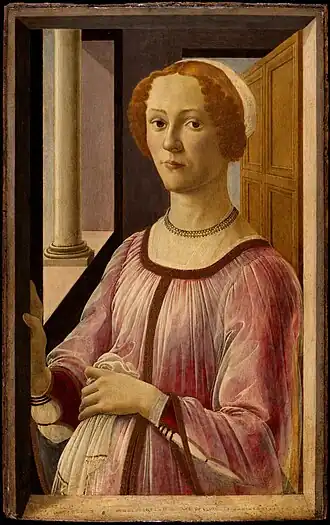 Portrait of a Lady Known as Smeralda Brandini, 1470s, shown as pregnant