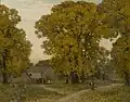 Alfred East, 'Autumn in Gloucestershire' [c.1900] (U. minor in Upper Swell)[71]