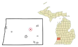 Location of Hopkins, Michigan