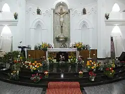 Altar in new church