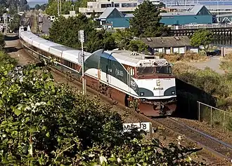 Amtrak Cascades leaving Edmonds Station