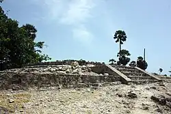 Ruins believed to be an ancient temple or Vedi Arasan fort.