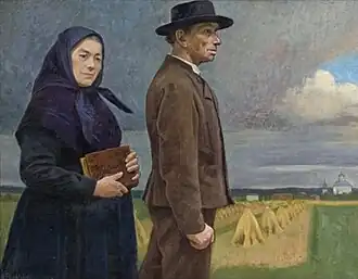 On the Way to Church, 1892