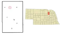 Location of Royal, Nebraska