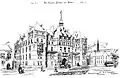 1892 architectural sketch by Frank Darling (architect) and S. George Curry of Victoria Hospital for Sick Children, Toronto, 1889–1892