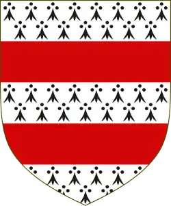 The arms of Nugent