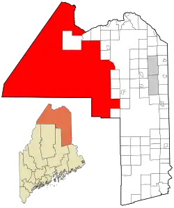 Location of Northwest Aroostook, Maine