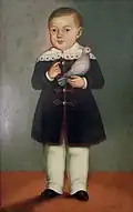 Boy with a pigeon, 1852.[6]