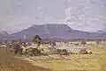Mount William depicted in Arthur Streeton's 1926 painting Land of the Golden Fleece