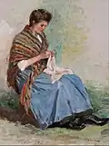 Sewing Woman