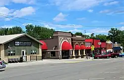 Buildings on the north side of Main Street