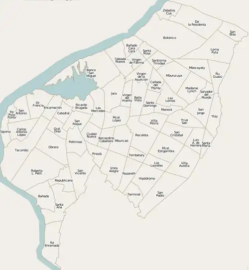 Neighborhoods of Asunción