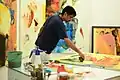 Ravi Mandlik At work in studio