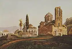 The church of the Patriarchs and the Fethiye mosque in Athens.