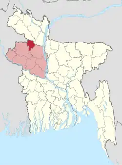 Location of Joypurhat in Bangladesh