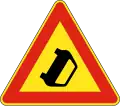 A traffic accident has occurred - Bulgarian road sign