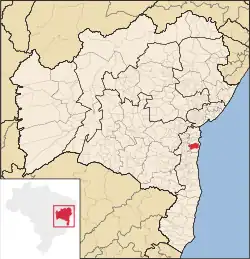 Municipality of Camamu in Bahia state