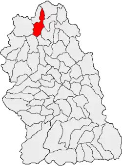 Location in Hunedoara County