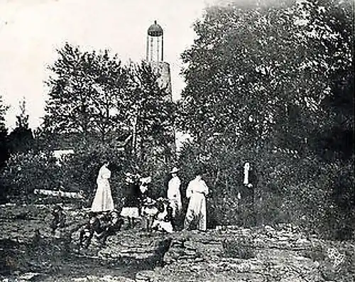 Baileys Harbor Light; from a postcard circa 1905