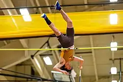 A Yellow Jackets men's indoor track and field meet in 2025