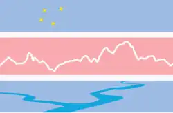 Flag of El Chaltén, Argentina