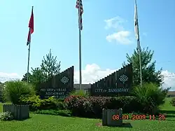 Baneberry welcome sign
