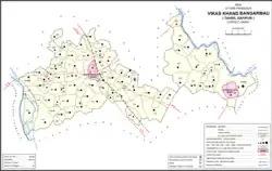 Map of Bangarmau CD block