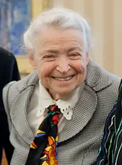 A headshot of Mildred Dresselhaus, from 2012