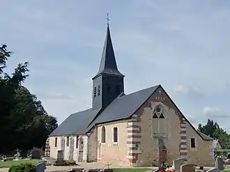 The church in Barneville-sur-Seine