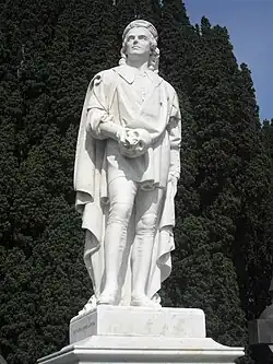 Barry Sullivan (1821–1891) as Hamlet, funeral monument by Thomas Farrell