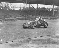 Bayliss Levrett in Adams Offenhauser Palmer Special, 1950 Indianapolis 500